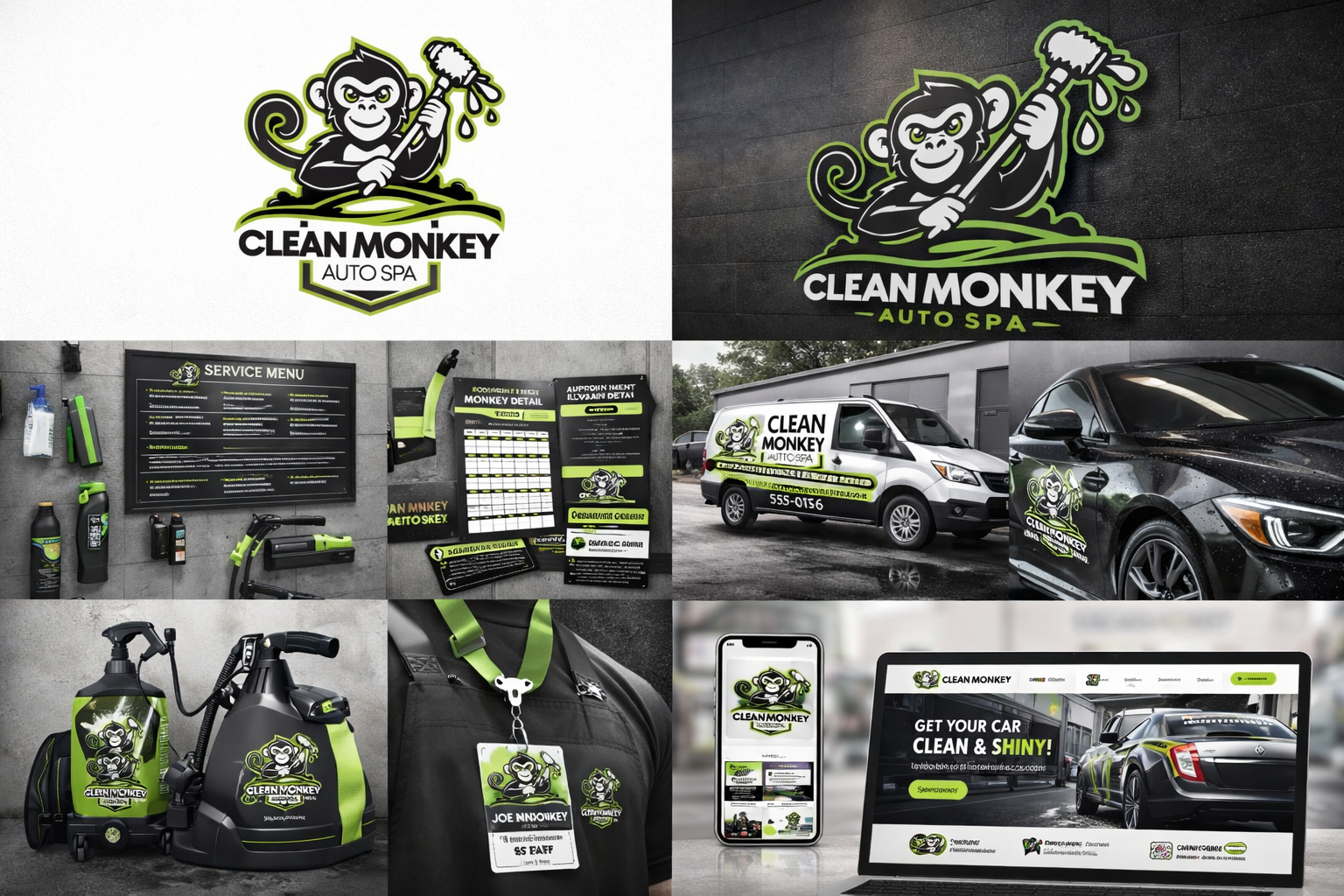 clean monkey auto spa – Complete Brand & Digital Development